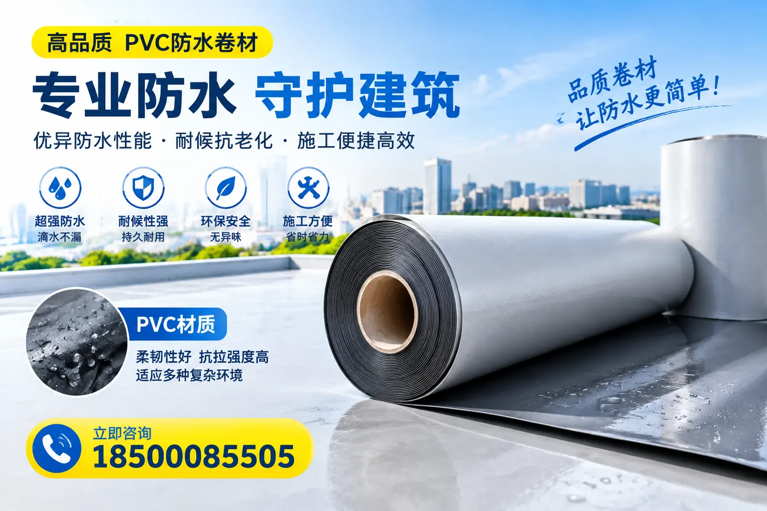 PVC防水卷材的安全性分析,澄迈居民需了解的知识